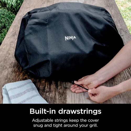 Vista 10 de Ninja Woodfire - Funda para parrilla OG300 y OG700, resistente al agua Ninja La funda para parrilla Woodfire es resistente a los rayos UV