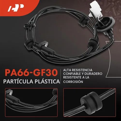 Vista 4 de A-Premium Sensor de velocidad de rueda ABS trasera – Compatible con modelos Mazda – 2 2011 2012 2013 2014, 1.5L, Hatchback – lado trasero
