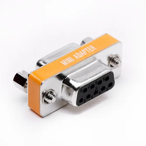 Vista 4 de DB9 - Adaptador de puerto serie de transferencia de datos delgada hembra a hembra para módem nulo, paquete de 2