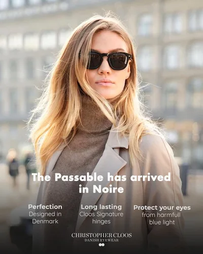 Vista 3 de Christopher Cloos - Passable - Gafas de luz azul de diseño danés para hombres y mujeres