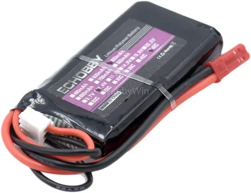 Vista 6 de 7.4V 2S 600mAh 45C LiPo Batería JST Plug para RC Modelo Avión Helicóptero Multirotor FPV Drone RC Quadcopter