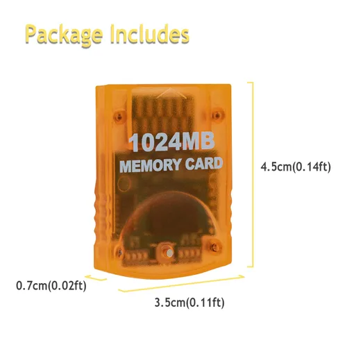 Vista 7 de Mcbazel 1024MB16344 Blocks Memory Card for Gamecube and Wii Console