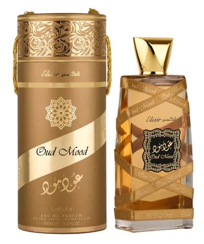 Vista 2 de Lattafa Oud Mood Elixir para Eau de Parfum en espray unisex, 3.4 onzas / 3.4 fl oz