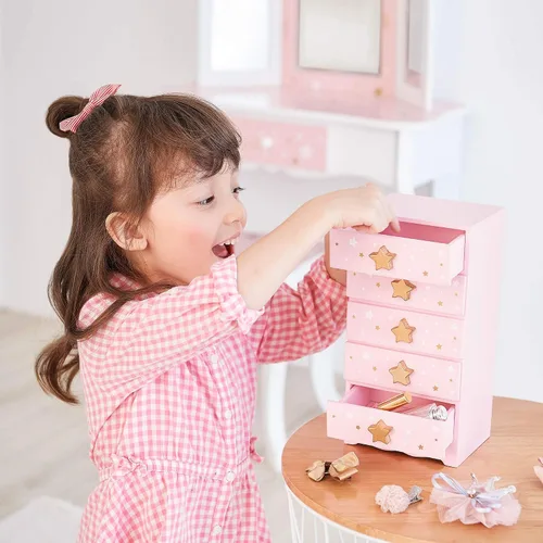 Vista 2 de Teamson Kids TD-12884A Fashion Star Prints Renee Joyero, RosaBlancoOro