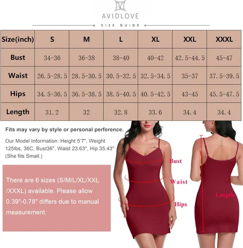 Vista 6 de Avidlove Camisola de mujer con correas espaguetis ajustables, estilo informal, con V profunda, camisón