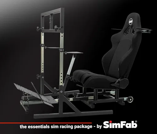 Vista 5 de OpenWheeler GEN3 Racing Wheel Simulator Stand Cockpit Black. Compatible With Logitech G923 G29 G920 Thrustmaster Fanatec Wheels Xbox One, PS4