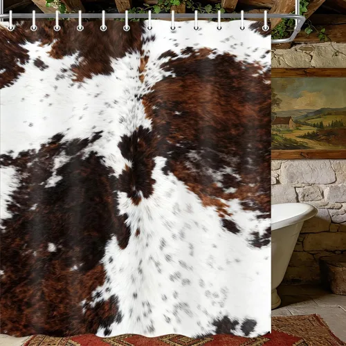 Vista 9 de JAWO Cortina de ducha geométrica negra y dorada, moderna cortina de baño de textura poligonal abstracta, cortina de baño de tela impermeable, 6