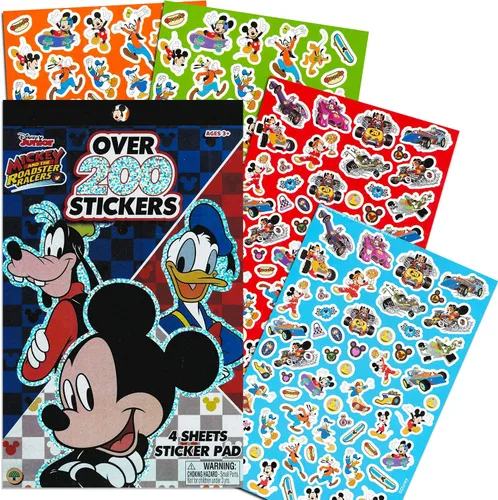 Vista 2 de Disney Folleto de pegatinas de Mickey Mouse con 216 pegatinas