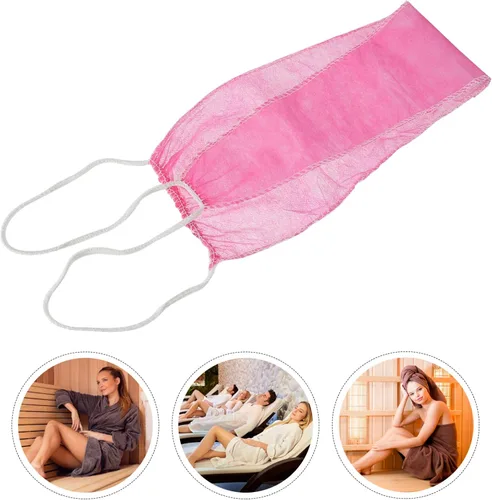 Vista 4 de EXCEART 200pcs Tanga Desechable Bragas Ropa Interior T Tangas Mujeres para Spray Bronceado Spa Ropa Interior Rosa