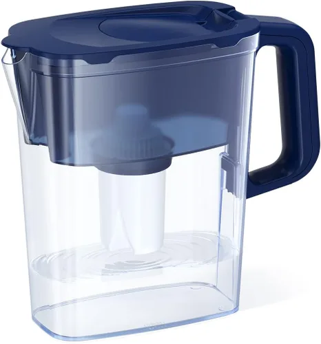 Vista 9 de AQUAPHOR Jarra de filtro de agua compacta de 5 tazas con 1 filtro B15 - Negro