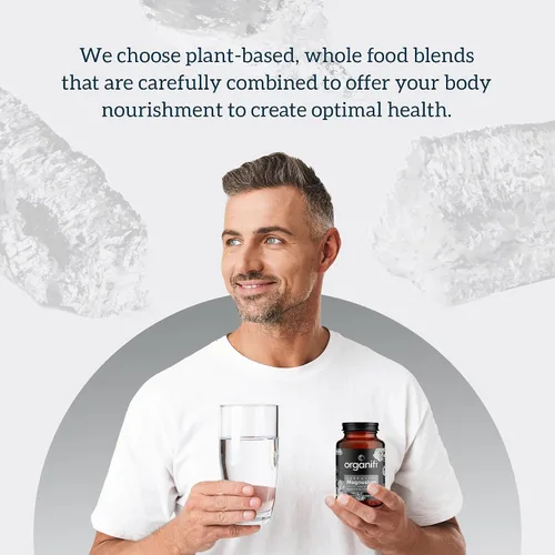Vista 6 de Organifi Suplemento esencial de glicinato de magnesio para apoyo óseo y salud muscular, 150 mg, 60 cápsulas veganas