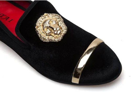 Vista 7 de JITAI Penny Mocasines de piel con forro para hombre