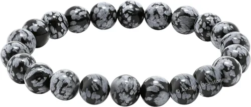 Vista 711 de Amazing Gemstone Crystal Bracelet for Women Men's Gifts - Protection Healing Crystal Bracelet - 8mm Gemstone Beaded Stretchable Bracelet Pulseras