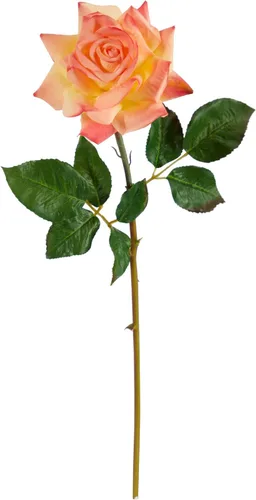 Vista 4 de Nearly Natural Flor artificial rosa de 20 pulgadas (juego de 6)