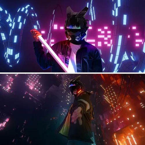 Vista 2 de Casco punk de ciencia ficción gótica máscara Cosplay fiesta