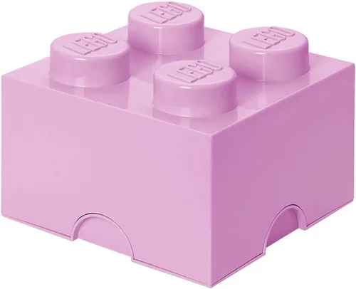 Vista 7 de LEGO Ladrillo de Almacenamiento 4 – botones Naranja – Caja de Almacenamiento de Plástico Apilable con Tapa para Niños y Adultos, Organizador