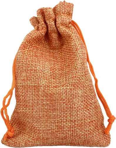 Vista 51 de Palmhomee Paquete de 20 bolsas de regalo de arpillera con cordón, bolsas de joyería de lino, bolsas de yute de boda para joyas y bolsas
