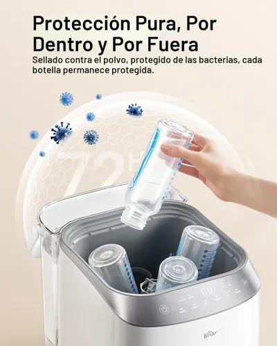Vista 8 de Lavadora de Biberones Bear Pro, Lavadora y Esterilizador y Secador de Biberones - Todo en una Máquina para Biberones, Piezas de Bomba y Artículos