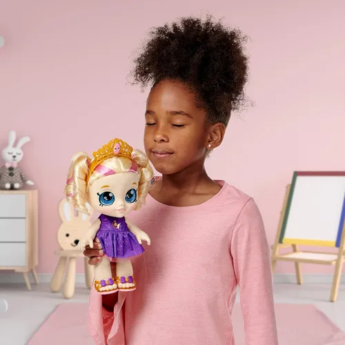 Vista 7 de Kindi Kids Scented Sisters - Muñeca de juego preescolar de 10 pulgadas - Tiara Sparkles