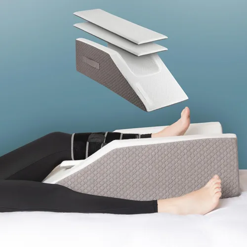 Vista 9 de Kölbs - Almohada doble de elevación de piernas Almohada para después de cirugía Elegante funda de jacquard chic
