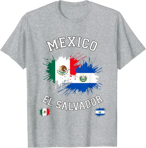 Vista 38 de Camiseta de recuerdo de la bandera vintage de El Salvador de México