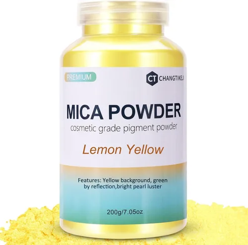 Vista 9 de CHANGTIKEJI Polvo de Mica, 24 Colores - 10g/Botella de Polvo de Pigmento Natural para Resina Epoxy, Fabricación de Jabón, Velas, Brillo de Labios