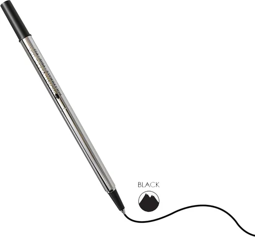 Vista 4 de Monteverde USA - Recambios de punta redonda para bolígrafos Parker Rollerball, punta fina, color negro, paquete de 2, tecnología de escritura suave