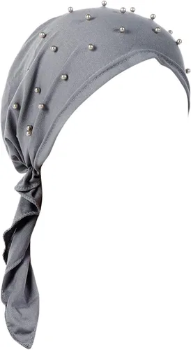 Vista 2 de TUNKENCE Bufanda de hiyab instantánea para hiyab, bufanda de hiyab instantánea, sombrero de cabeza de algodón turbante para el cabello, bufanda
