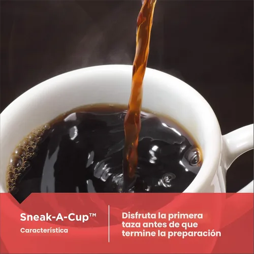 Vista 5 de Black and Decker BLACK+DECKER - Cafetera de 12 tazas para moler y preparar café, color negro, CM5000B