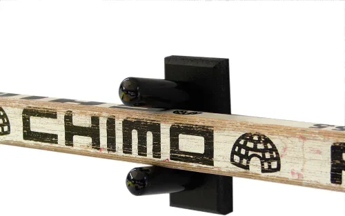 Vista 5 de Soporte de pared horizontal para un palo de portero de hockey (fabricado en los Estados Unidos) (negro)