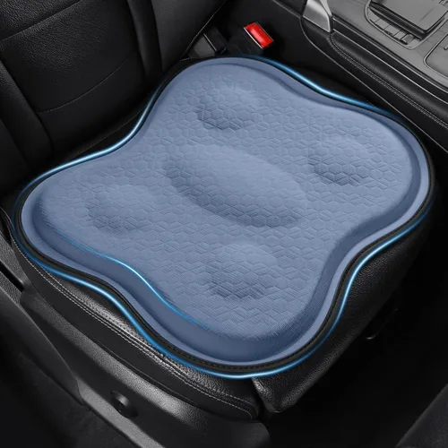 Vista 12 de Cojín de asiento de gel refrescante suave fino 18" x 17" con gel de Negro