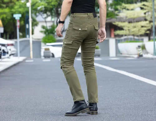 Vista 6 de CTBQiTom Pantalones de motocicleta para hombres Jeans elásticos de montar con armadura CE Nivel 2 Pantalones para desplazamientos urbanos