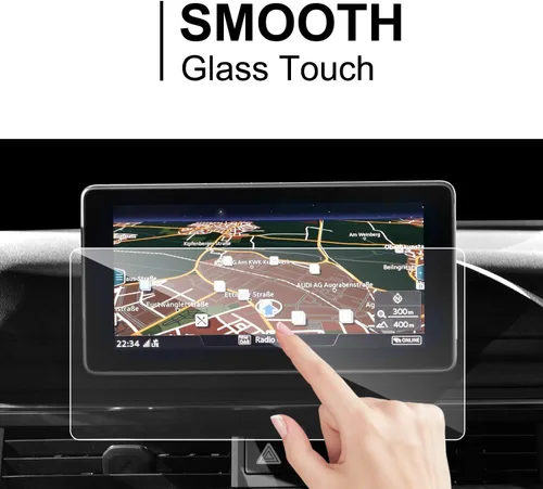 Vista 9 de LFOTPP Protector de pantalla de navegación para 2017 2018 2019 Audi A4 B9 A5 Allroad Q5 2 mmi 8.3 pulgadas, vidrio templado dureza 9H coche