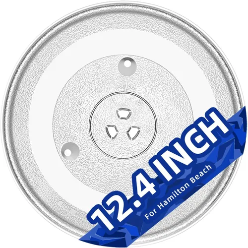 Vista 8 de Plato de vidrio para microondas de 10.6" compatible con microondas Hamilton Beach de 0.9 pies cúbicos. Reemplazo de la placa de vidrio MP-P23