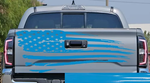 Vista 29 de Adhesivo adhesivo para puerta trasera o ventana de la puerta trasera de Estados Unidos para puerta trasera o camioneta, se adapta a Toyota Tacoma