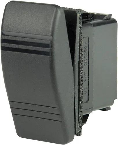 Vista 5 de BEP Marine Control táctil de 3 posiciones IP66 nominal 24V Negro 2 vías DIN montaje en carril interruptor de botón Sin LED.