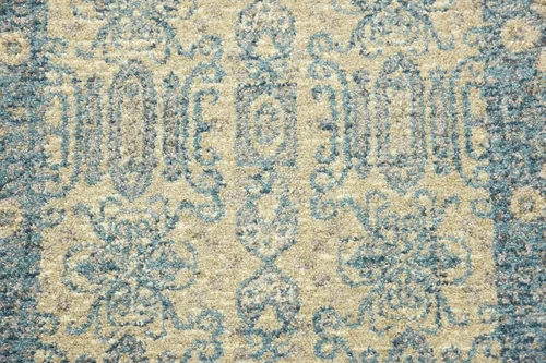 Vista 7 de Unique Loom Salzburg Collection - Alfombra clásica de diseño tradicional de inspiración oriental, 2 x 3 pies, color beige y azul