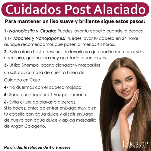 Vista 9 de LA ' KROP - Tratamiento de alisado de queratina japonesa - Liso Japones - Queratina permanente para cabello liso