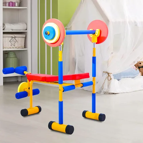 Vista 6 de Fun and Fitness Equipo de bicicleta estática para niños, equipo de ejercicio ajustable para niños y fitness, equipo de entrenamiento para niños