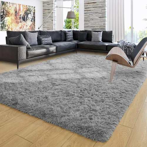 Vista 28 de Ompaa Alfombra Esponjosa, Alfombras de Área Súper Suaves y Peludas para Dormitorio y Sala de Estar - 6' x 9' Alfombra Grande de Felpa Peluda Shag