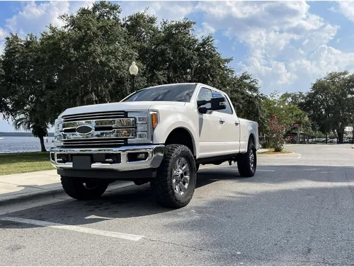 Vista 3 de ECOTRIC Panel de Valance de Parachoques Delantero Inferior Compatible con 2017 2018 2019 F250 F350 F450 F550 2WD Ford Super Duty HC3Z-17626-AD
