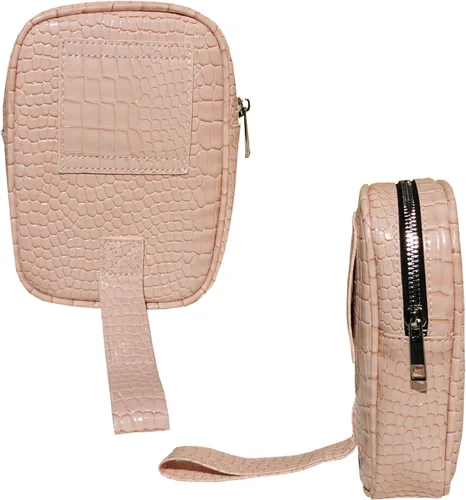 Vista 3 de Arnés de pierna - Bolsa de muslo y cadera - Cuero sintético - Mujer Rosa