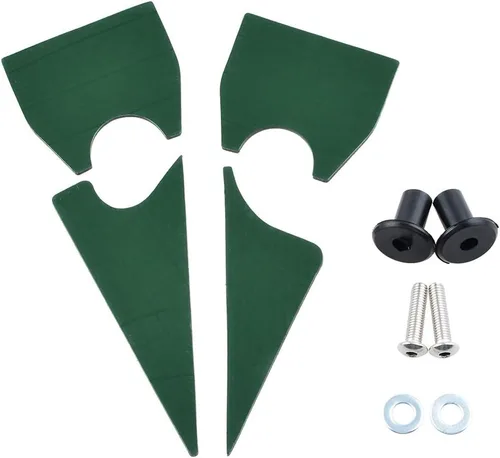 Vista 3 de Compatible con Harley Kings Street Glides Electra Road Engine Heat Saddle Shield 1997-2007 deflector de calor de aire (humo)