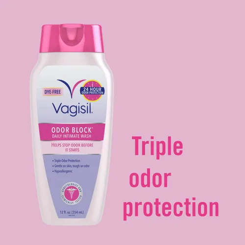 Vista 9 de Vagisil Paquete múltiple de bloque de olores para mujer, lavado íntimo diario, 20 toallitas femeninas y desodorante en espray de lavado en seco
