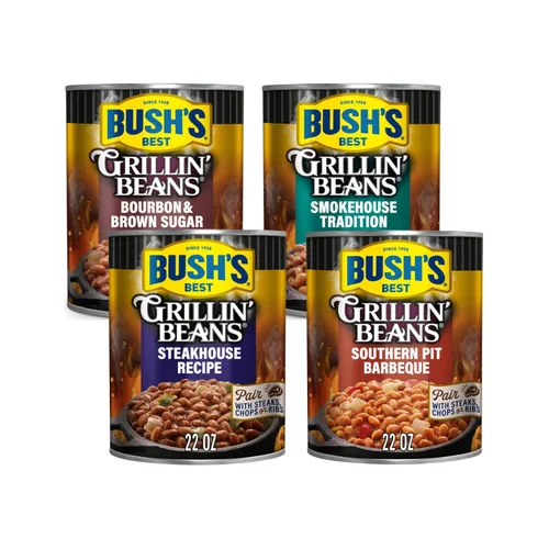 Vista 9 de Bush's Best Paquete variado de frijoles horneados dorados y frijoles blancos Hominy de 1 CT
