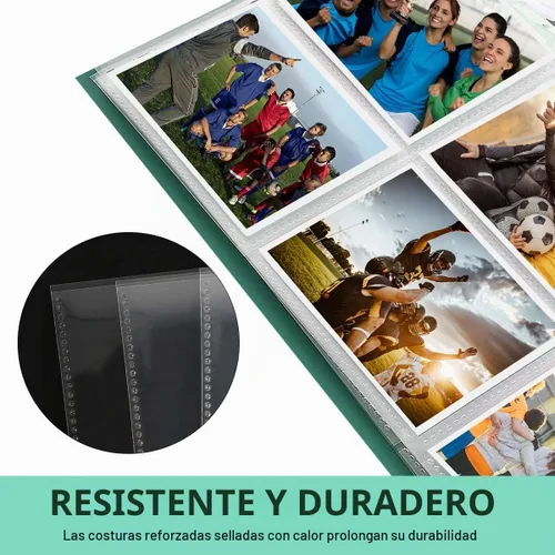 Vista 6 de 100 páginas para tarjetas coleccionables con 9 bolsillos, 11 agujeros, para carpetas de 3 anillas 9 bolsillos por página, 11 agujeros perforados