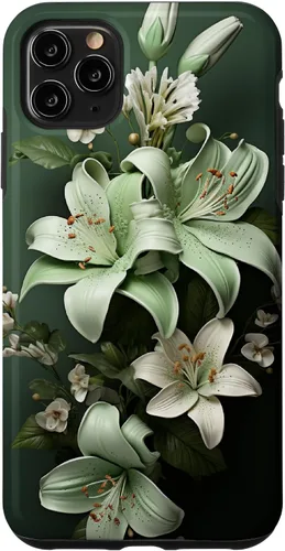 Vista 13 de Funda para iPhone 12 mini Sage green Wildflower Aesthetic Flower