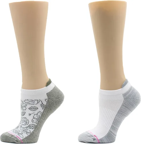 Vista 23 de Dr. Motion calcetines de compresión de corte bajo para mujer, 2 piezas