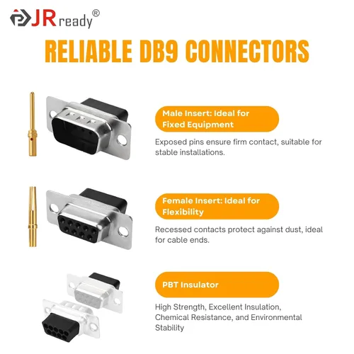 Vista 5 de JRready ST6579 DB9 Terminales de crimpado chapados en oro DB9 Conectores Herramienta de extracción de pines DRK-D Sub Inserción Extracción