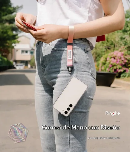Vista 2 de Ringke Correa de mano [correa de muñeca para teléfono] diseñada para correa de cámara y correa de teléfono, cordón universal ajustable resistente
